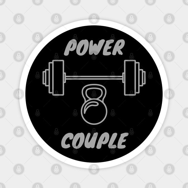 Power Couple Magnet by Doddle Art